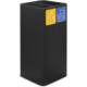 100-litre black bin with magnetic pictograms for recycling