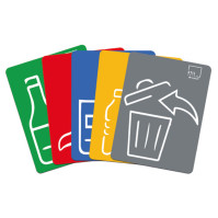 Set of magnetic pictograms included