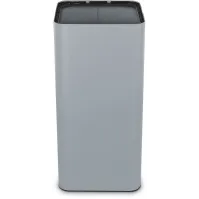 Grey 100-litre bin with a design featuring magnetic pictograms.