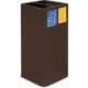 100-litre corten steel designer bin with magnetic pictograms