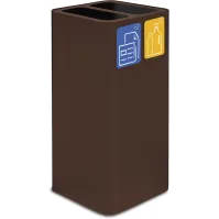 100-litre corten steel designer bin with magnetic pictograms