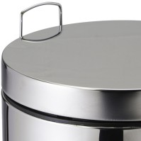 Kleiner Mülleimer mit Pedal aus Edelstahl 14 Liter