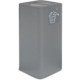 100-litre grey designer bin with elegant swing lid