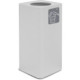 White designer bin, 100 litres, with elegant swing lid