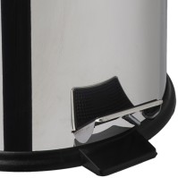 Kleiner Mülleimer mit Pedal aus Edelstahl 14 Liter