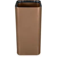 100-litre corten steel designer bin with elegant swing lid