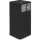 100-litre black ashtray bin with magnetic pictogram