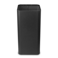 100-litre black ashtray bin with external magnetic pictogram