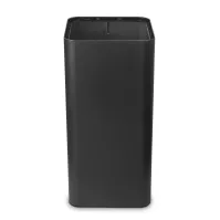 Schwarzer 100-Liter-Aschenbecher mit externem magnetischem Piktogramm