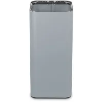 Elegant and functional covered grey outdoor ashtray, 65 cm.