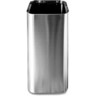 Eleganter und funktionaler, überdachter Aschenbecher aus Edelstahl für den Außenbereich.