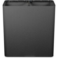 100-litre black dual-stream waste bin with magnetic pictograms