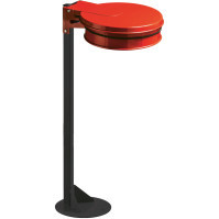 Post on base to be fixed to the ground for bin bag support