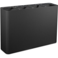 60-Liter-Recyclingbehälter mit 4-Fraktionen-Trennung und magnetischen Piktogrammen