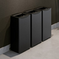 70-litre recycling bin with front opening, epoxy-coated steel