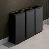 70-Liter-Recyclingbehälter mit Frontöffnung, epoxidbeschichteter Stahl