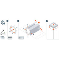 Recycled cardboard cup collector, 7.5 cm opening