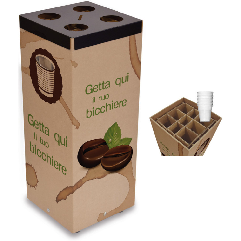 70cm cardboard recycling bin for coffee cups 70cm cardboard recycling bin for coffee cups