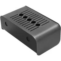 Outdoor wall-mounted steel ashtray, 1.5 liters, with snuffer grid