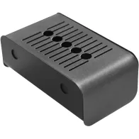 Outdoor wall-mounted steel ashtray, 1.5 liters, with snuffer grid