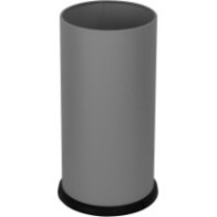 Grey steel umbrella stand with waterproof tray for office