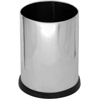 15-litre stainless steel bin, front view, with watertight inner bin