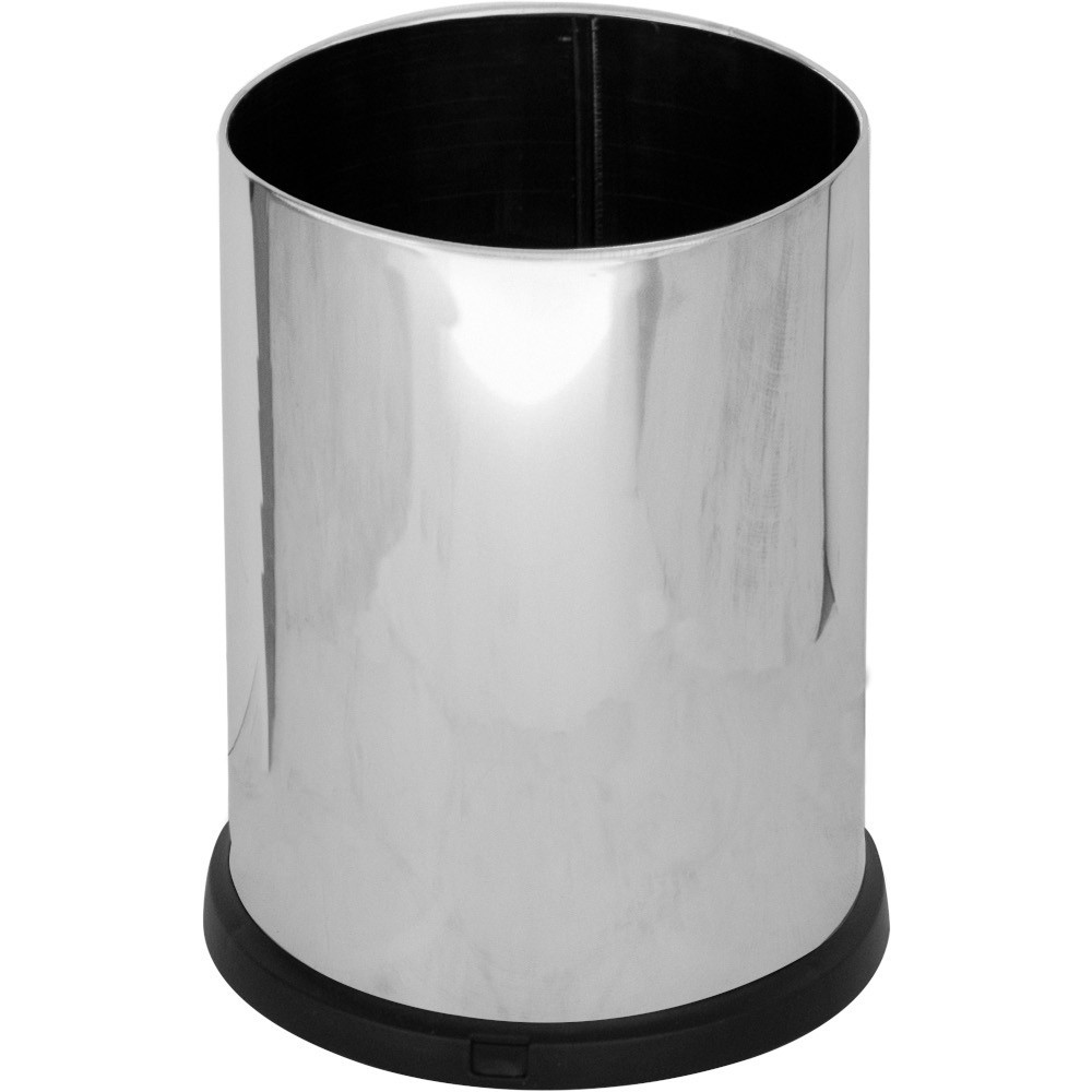 15-litre stainless steel bin, front view, with watertight inner bin
