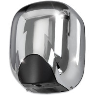Automatic air blade hand dryer in chrome-plated aluminium