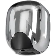 Automatic air blade hand dryer in chrome-plated aluminium