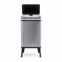 60-litre collapsible stainless steel kitchen bin with automatic sensor