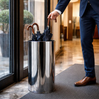 Stainless steel umbrella stand
