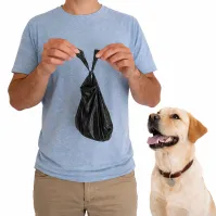 Packung Animo Concept Hundekotbeutel, 37 x 24 cm, schwarz, recycelt