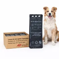 Animo Concept black glove-style bags, 40x18 cm, for dog waste