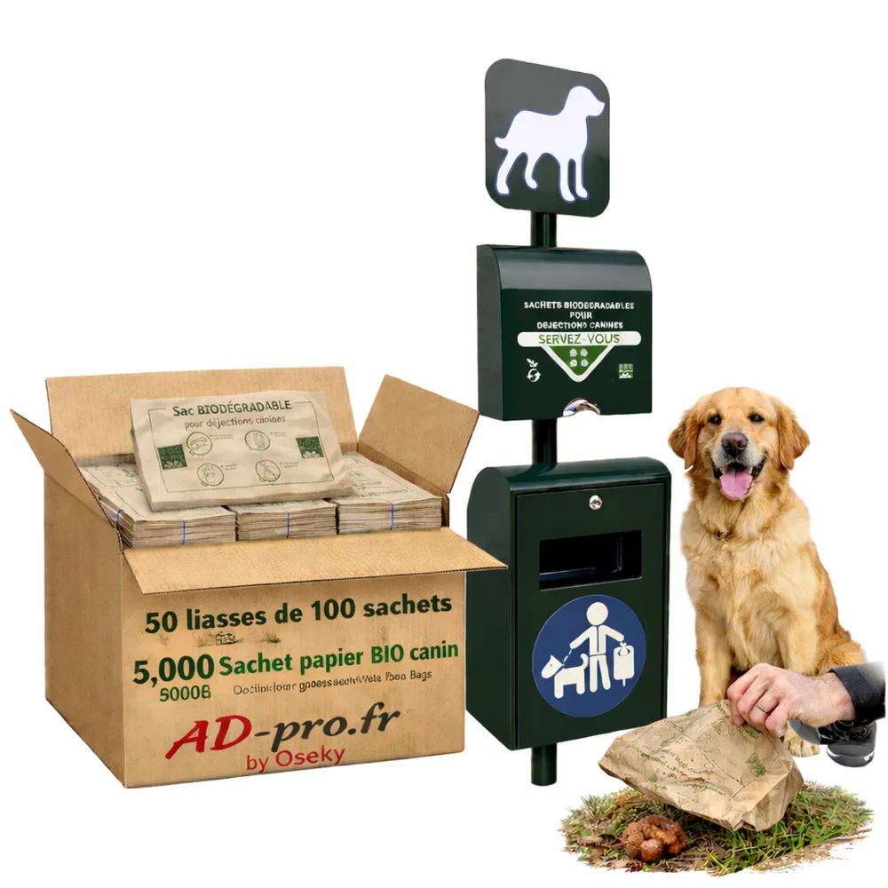 Animo Concept 20x20 cm biodegradable paper bag for dog hygiene Animo Concept 20x20 cm biodegradable paper bag for dog hygiene