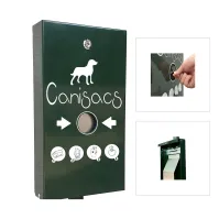 CANISACS dispenser, Animo Concept green, made of durable material, 26x8x48 cm, dog hygiene