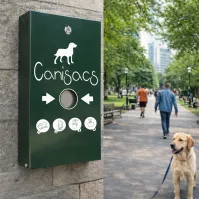 Canisacs Animo Concept grüner Spender für Hundekotbeutel, 500 Beutel