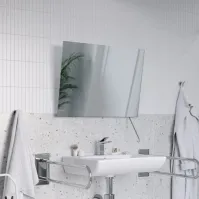 Ruke tilting PMR mirror with stainless steel handle, 36 cm