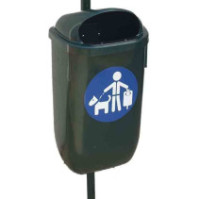50-Liter-Hundekotbeutel (grün) mit 60-mm-Matte und Befestigungsset