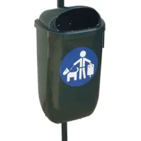 50-Liter-Hundekotbeutel (grün) mit 60-mm-Matte und Befestigungsset