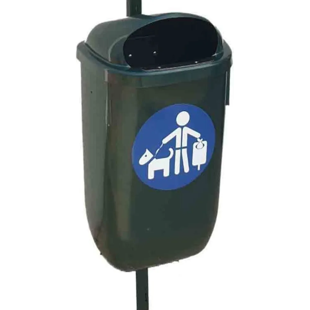 50-Liter-Hundekotbeutel (grün) mit 60-mm-Matte und Befestigungsset