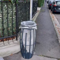 Vigipirate wastebasket, French made
