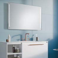 Custom-made 2-line LED mirror Corals