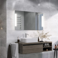 LED mirror right left Dolium custom-made