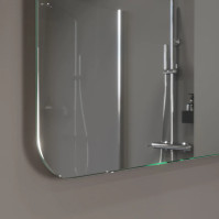 Double LED top mirror