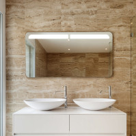 Double LED top mirror