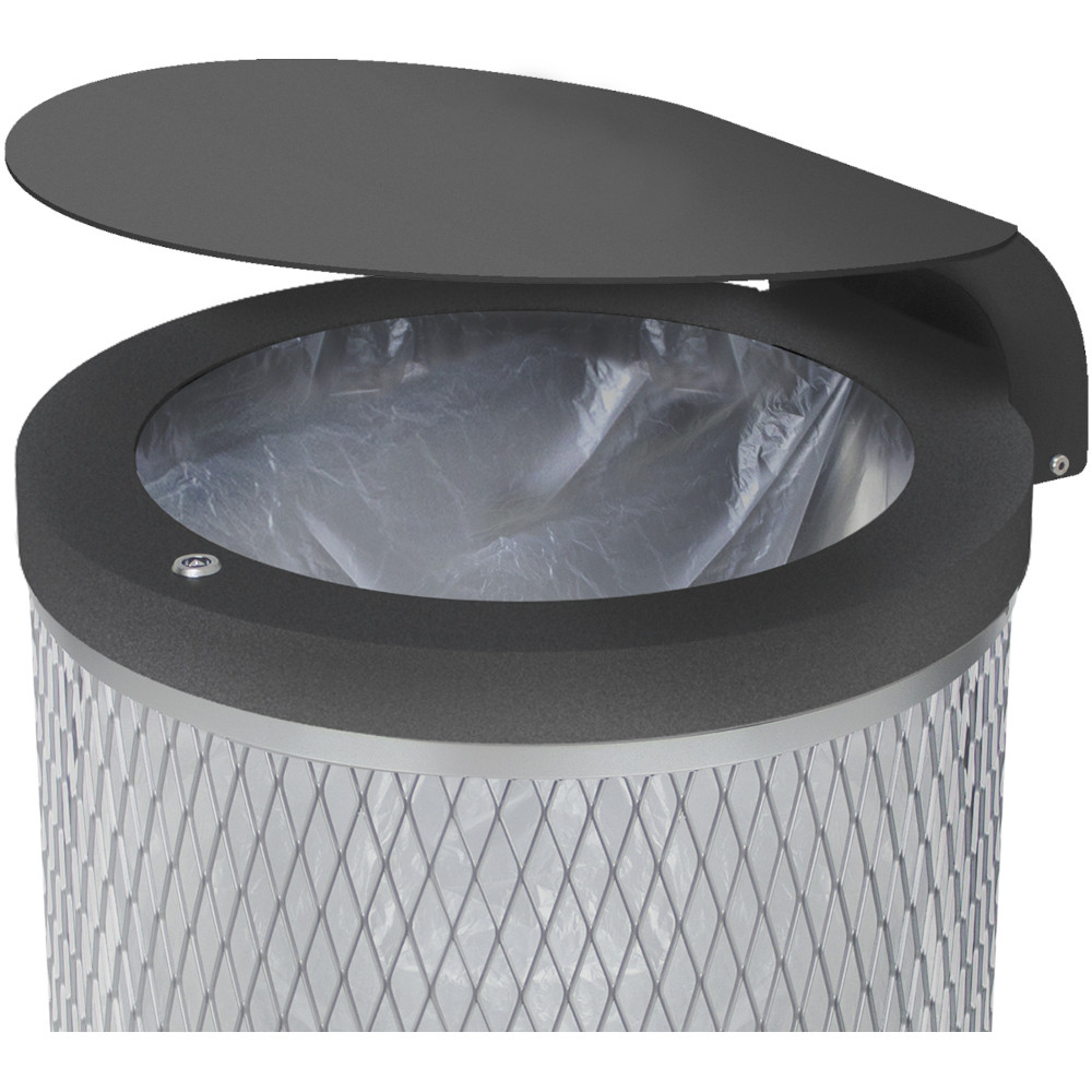 Circular Marseille bin 90L with lid Circular Marseille bin 90L with lid