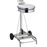 Mobile bin bag holder 110 litres stainless steel
