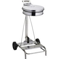 Mobile bin bag holder 110 litres stainless steel
