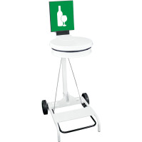 Mobiler Abfallsackhalter mit Pedal 110 Liter Stahl