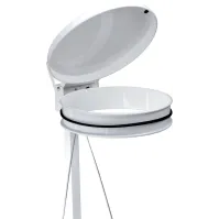 Mobile pedal-operated bin bag holder 110 litres steel